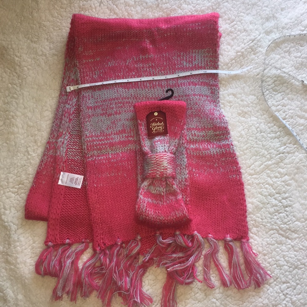 Brand new scarf and headband.